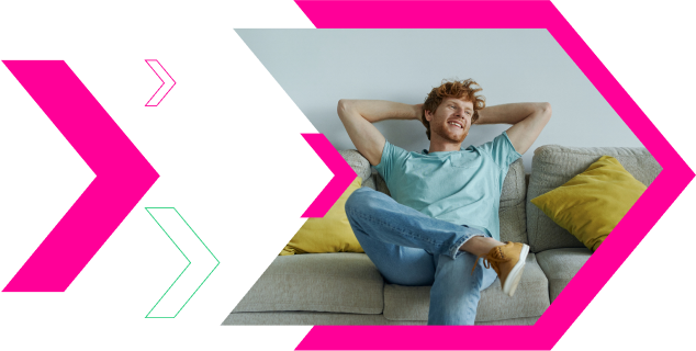 Man on couch